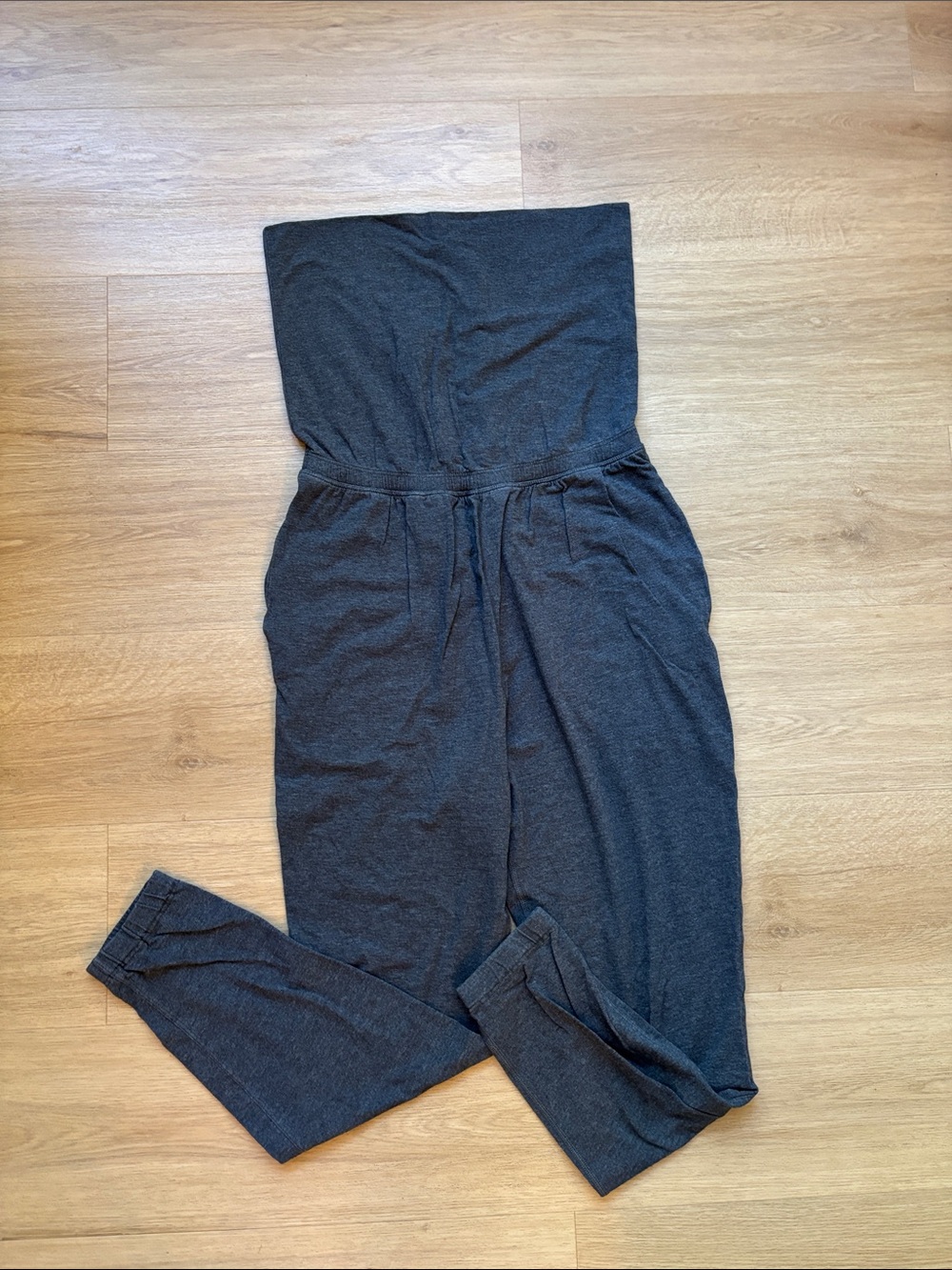 lululemon athletica Strapless Jumpsuit / Folded Waist Jogger - Charcoal Gray